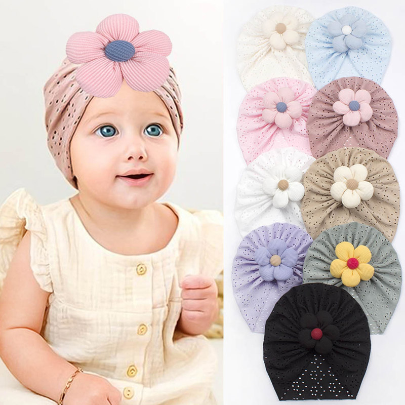 Ethnic Fashion India - 3D Bloem Baby Tulband Cap Zomer