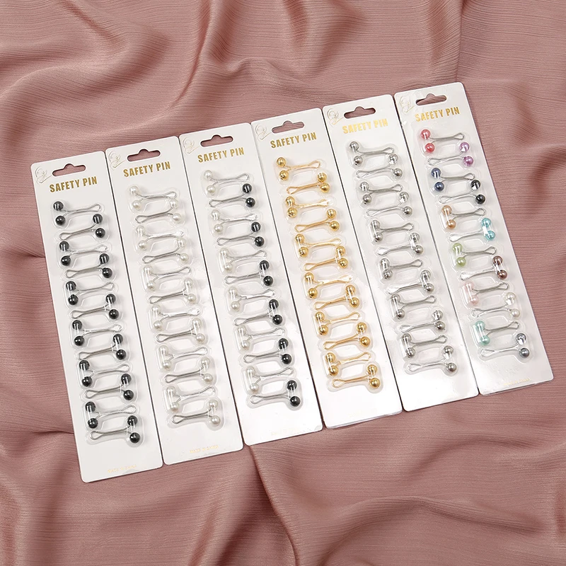 Ethnic Fashion Accessories - 12 stks/zak Moslim Hijab Pins Sjaal