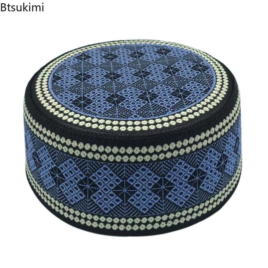 Ethnic Fashion India - Vintage Geborduurde Hijab Heren Gebed Hoed