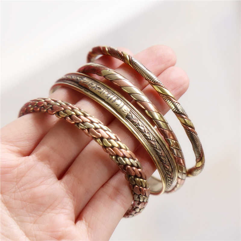 Ethnic Fashion Com - Indiase sieraden rode koperen omwikkelde open