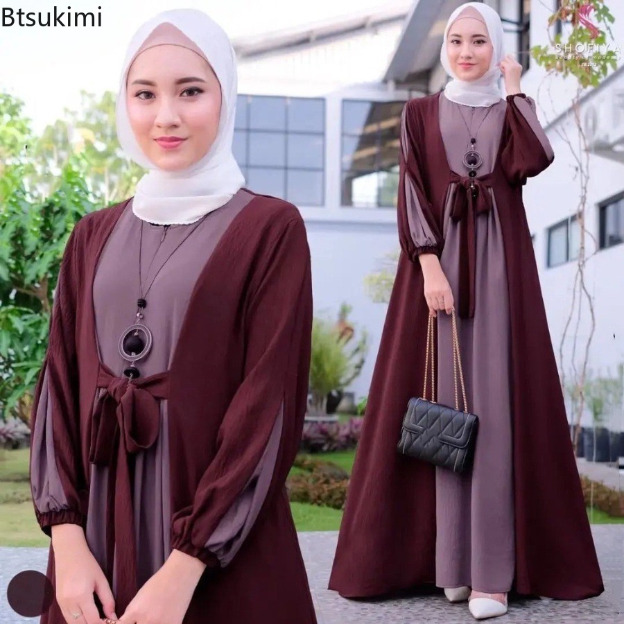 Abaya Modest Wear - Arabische moslimvrouwen Abaya's elegante maxi jurken