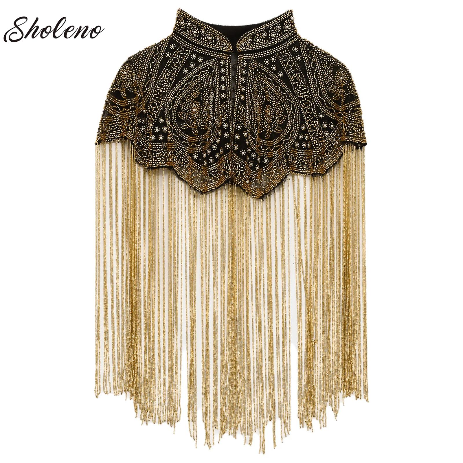 Ethnic Fashion India - Indiase sjaal, zwaar bewerkte sjaal met