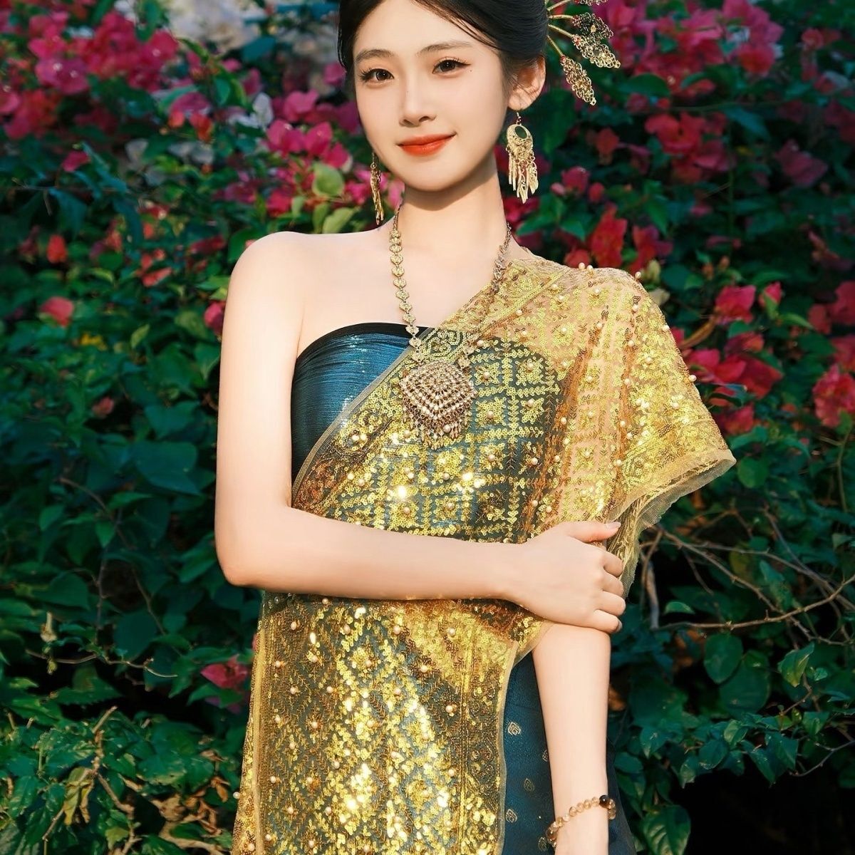 Batik Sarong Wrap - Thailand Dameskledingset Thaise traditionele kleding voor