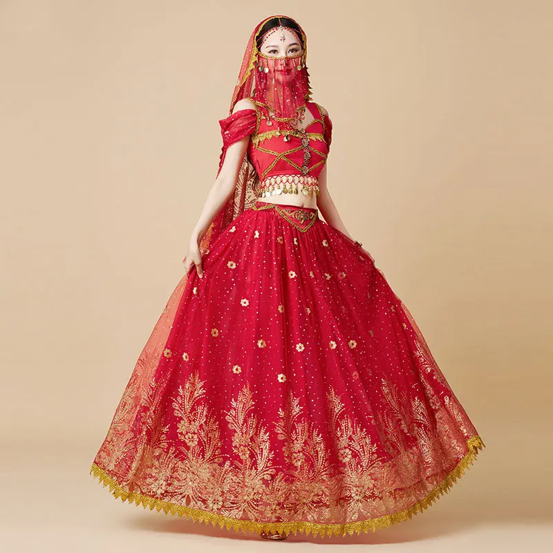 Ethnic Fashion India - Vrouwen Festival Halloween Cosplay Buikdans Top