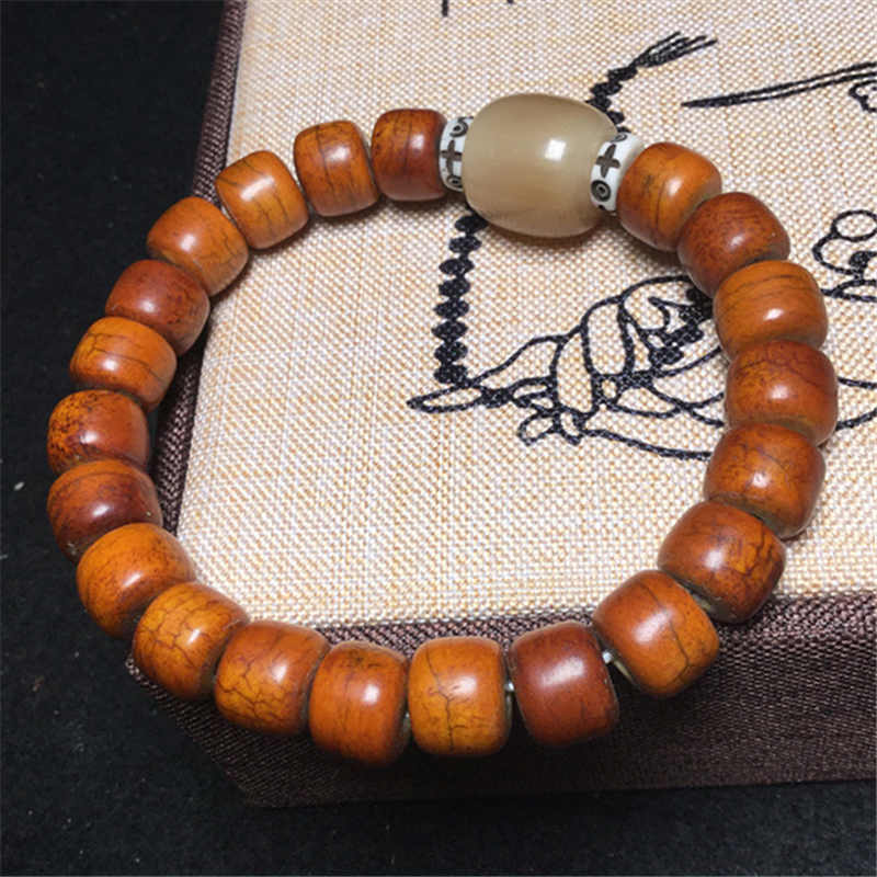 Ethnic Fashion Com - Tibetaanse armband stretch oude kleur met