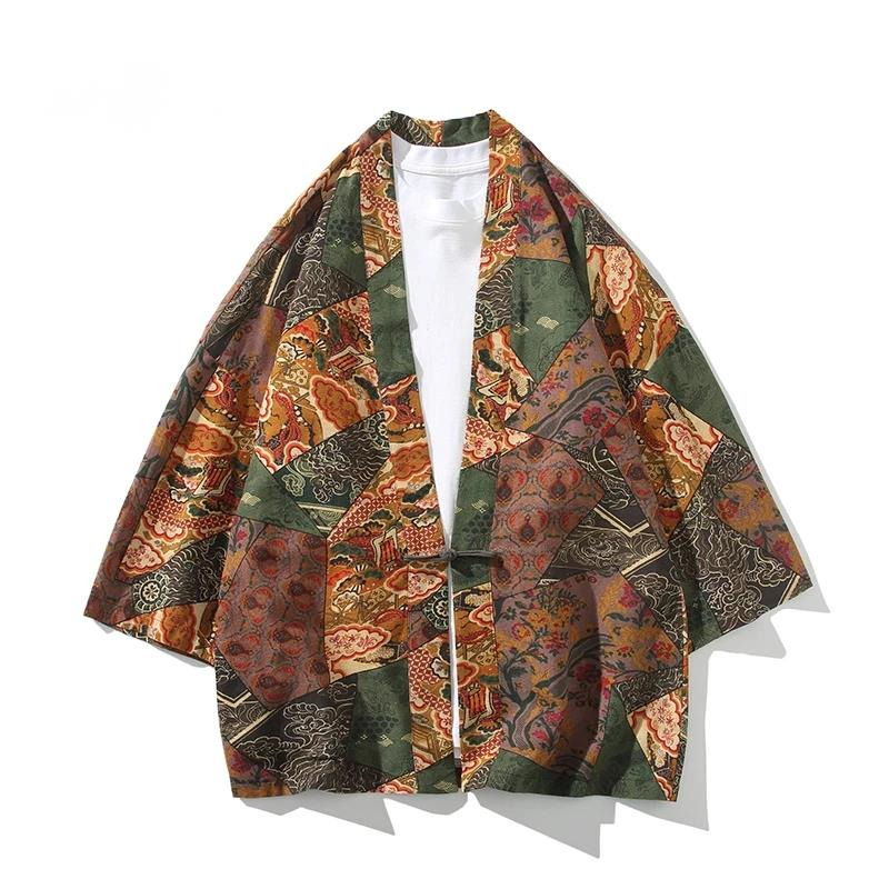 Ethnic Fashion Men - Etnische stijl print yukata mannen vrouwen
