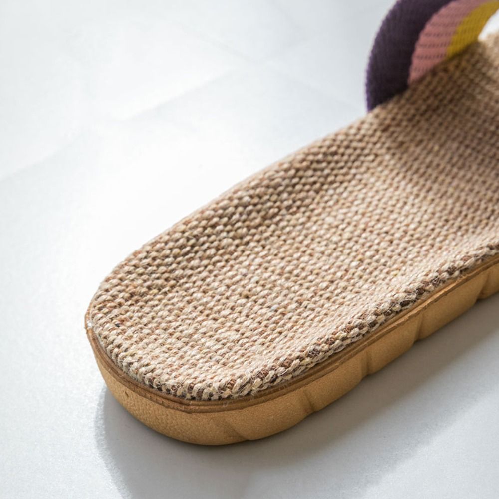Ethnic Fashion Men - Mode etnische stijl linnen kruisslippers vlas