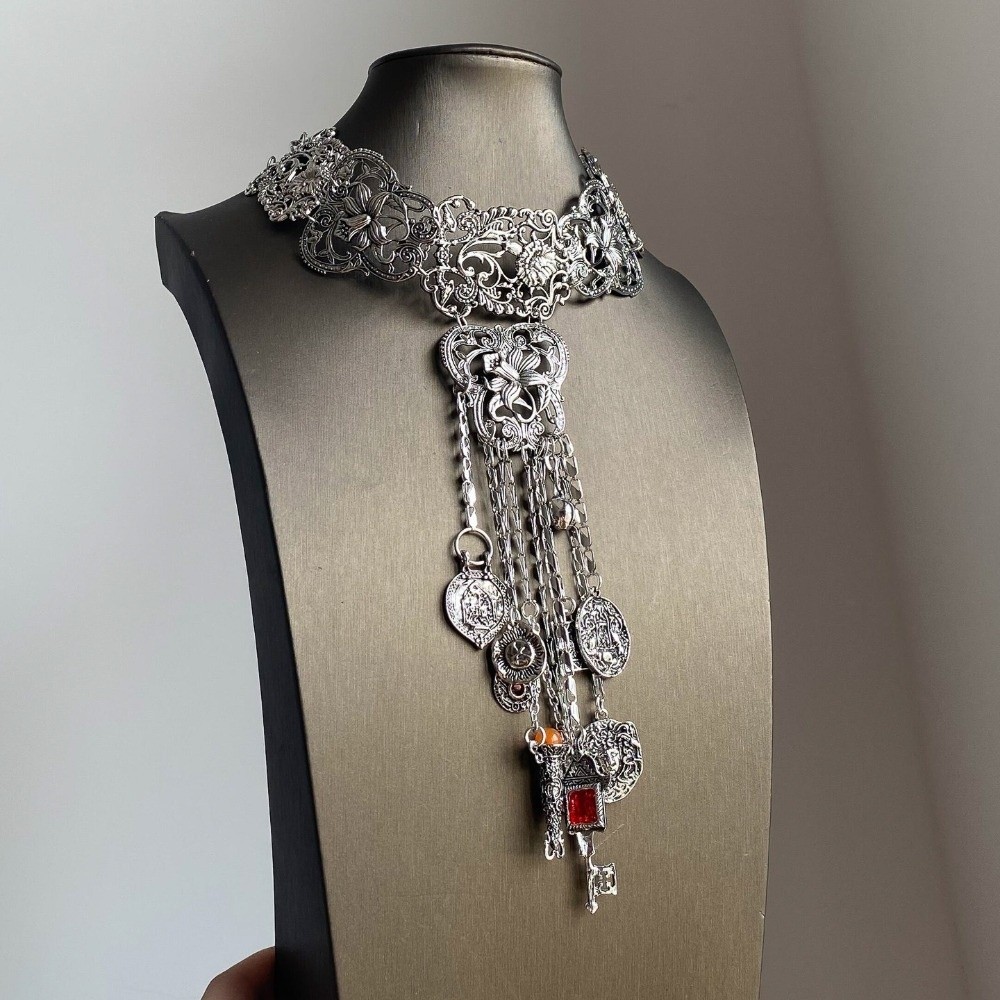 Retro lange Boheemse ketting e - Y2K Ethnic Fashion recensie en prijs