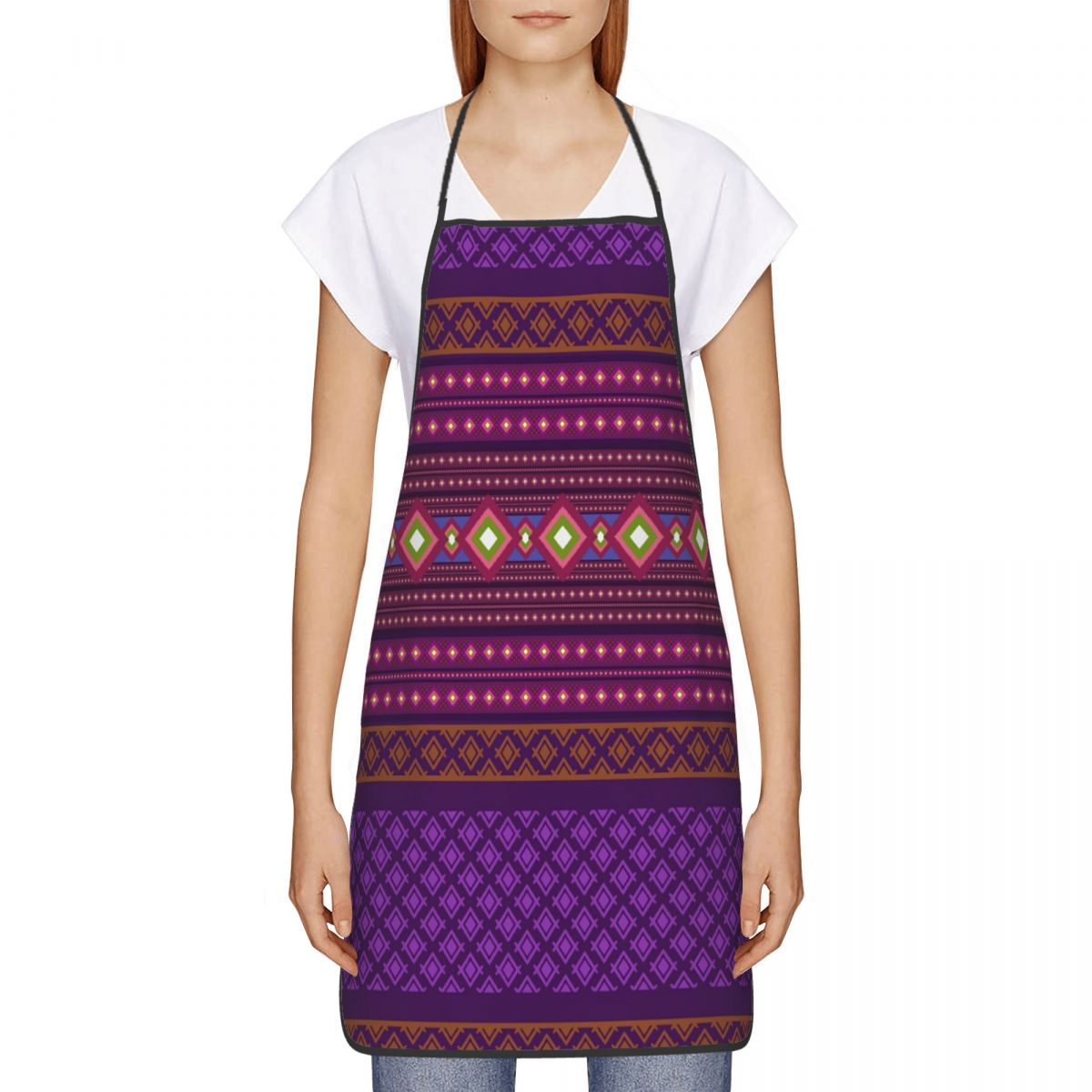 Aangepaste Bib Ikat geometrisc - Ikat Woven Fabric recensie en prijs