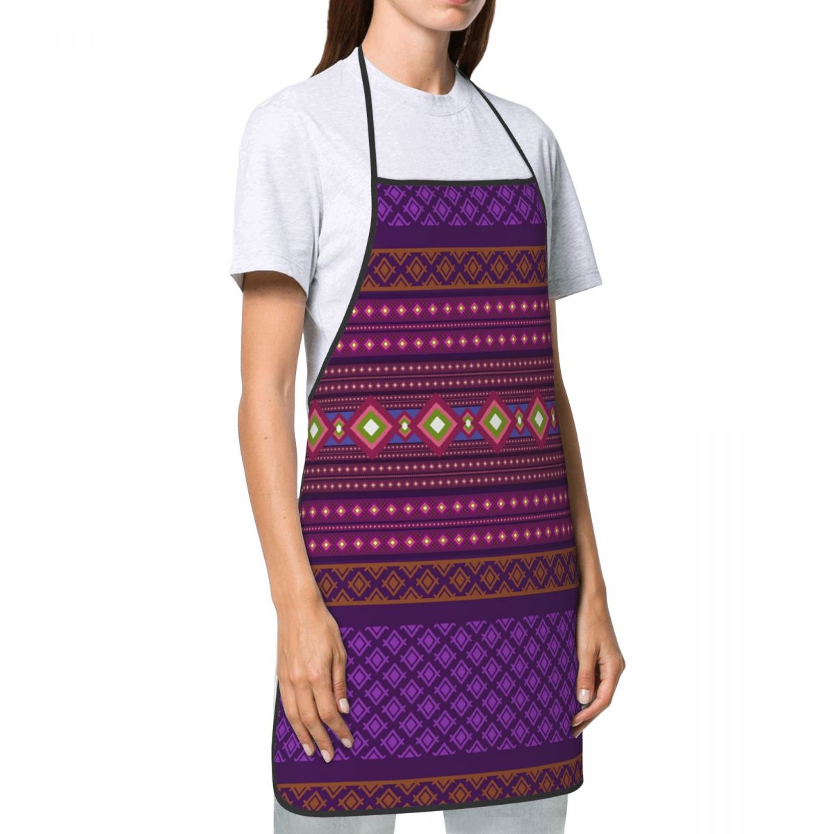 Aangepaste Bib Ikat geometrisc - Ikat Woven Fabric recensie en prijs