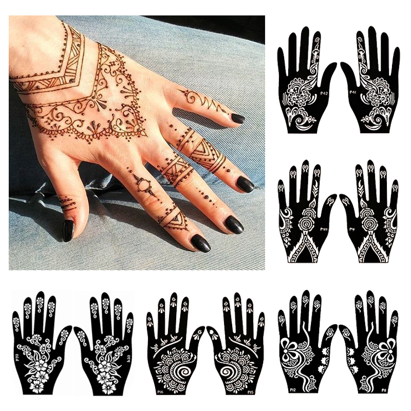 2 Stuks Henna Tattoo Stencils  - Ethnic Fashion India recensie en prijs