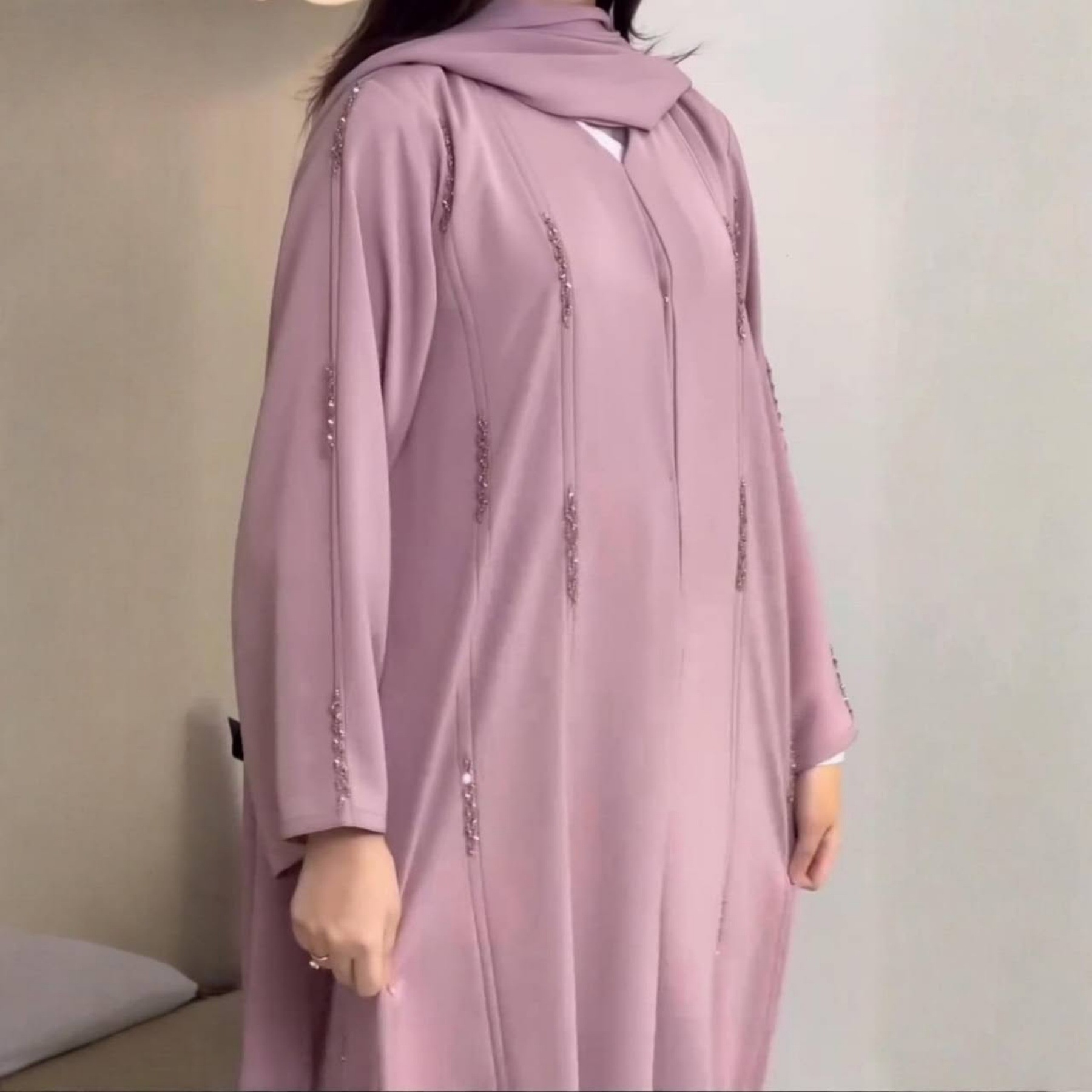 Eid vrouwen Abaya kralenjurken - Abaya Modest Wear recensie en prijs