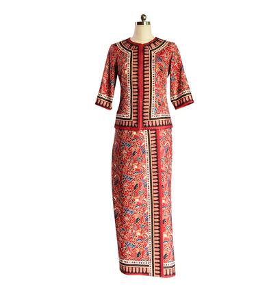 Singapore Airlines Stewardess  - Batik Sarong Wrap recensie en prijs