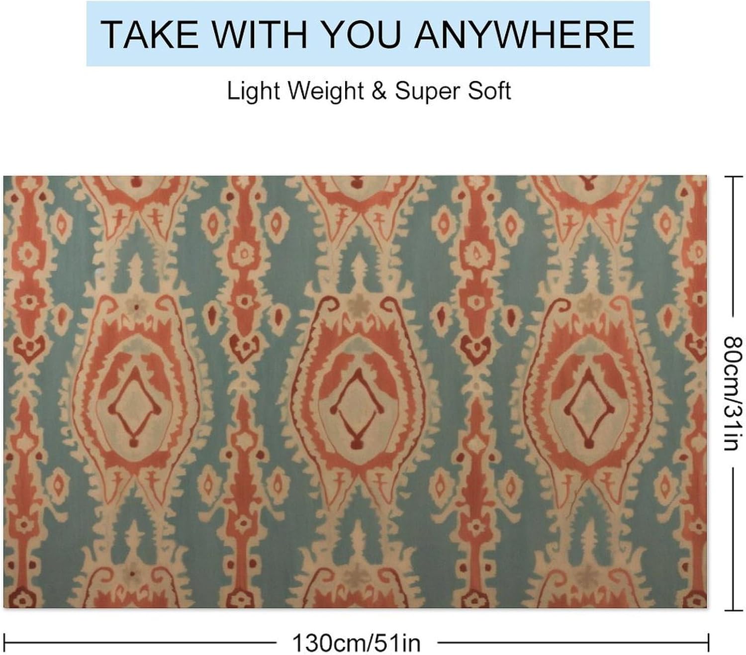 Strandhanddoeken met stofpatro - Ikat Woven Fabric recensie en prijs