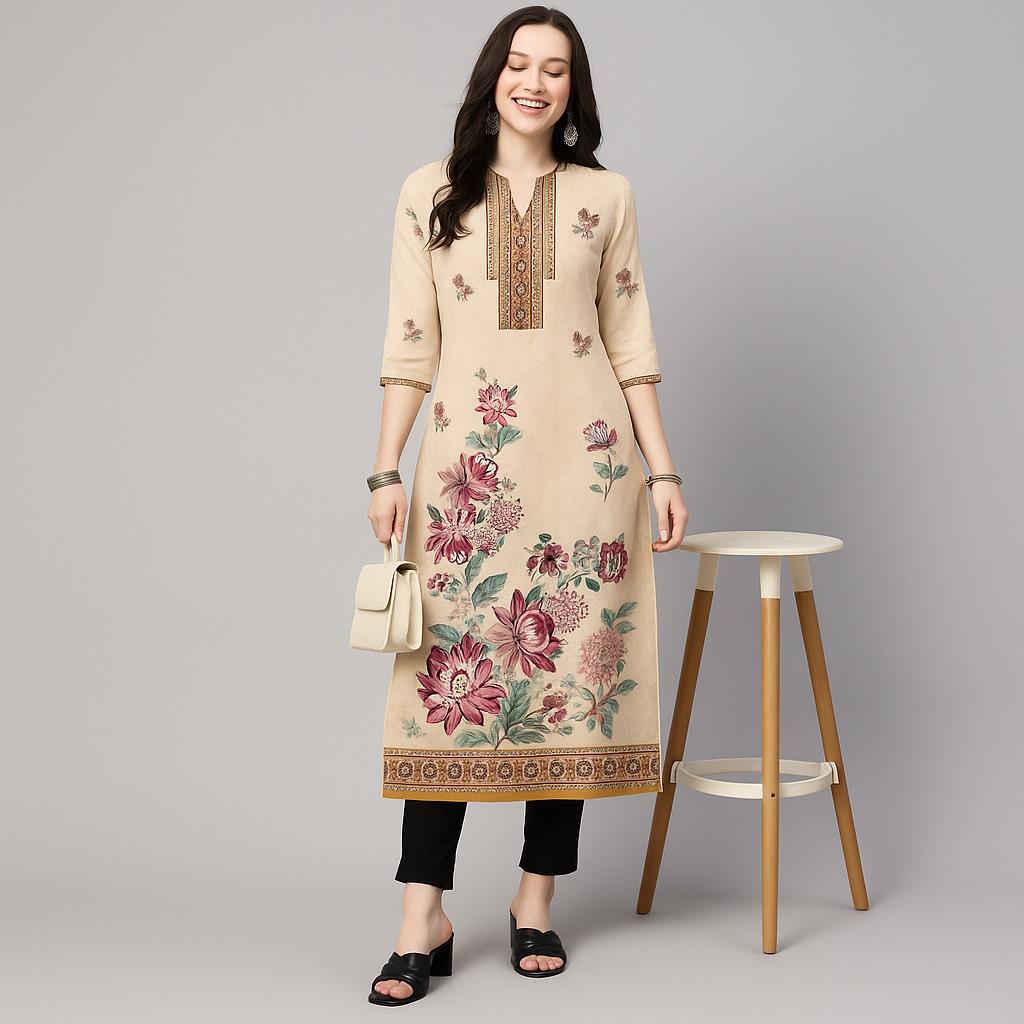Moslim Kurt dames casual mode  - Ethnic Fashion Kurtis recensie en prijs