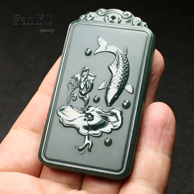 Natuurlijke Hetian Jade Qingyu - Ethnic Fashion Men recensie en prijs