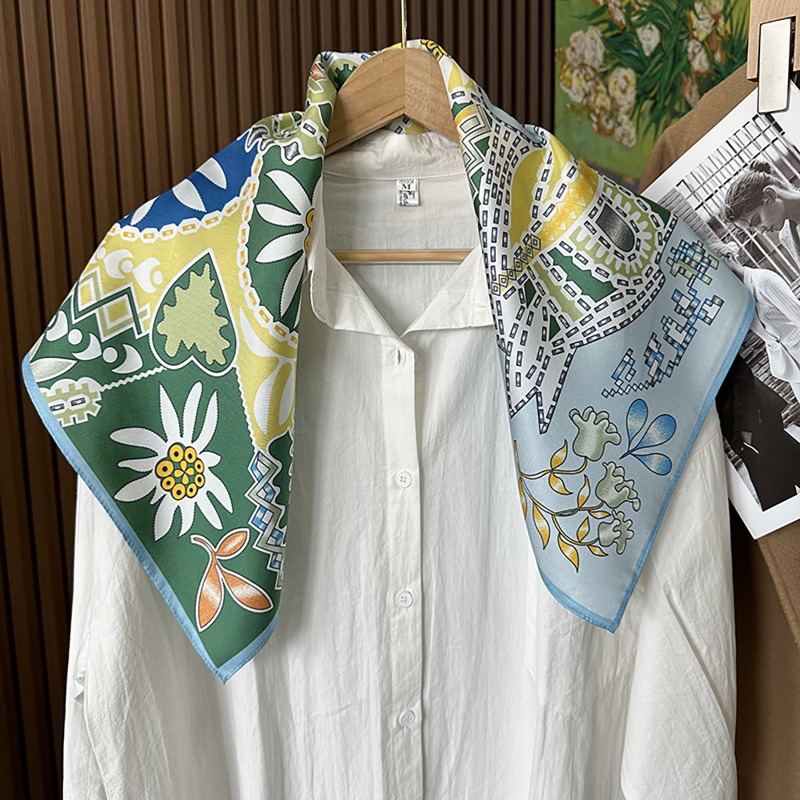 Groene Boho paarden vierkante  - Ethnic Fashion Accessories recensie en prijs