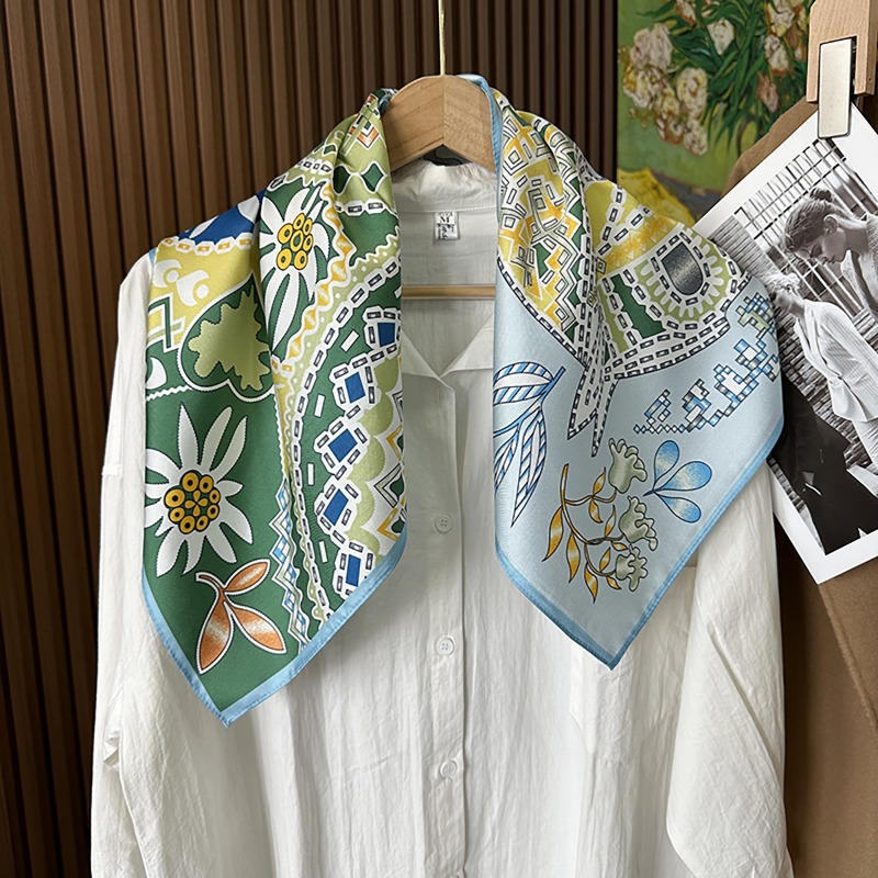 Groene Boho paarden vierkante  - Ethnic Fashion Accessories recensie en prijs