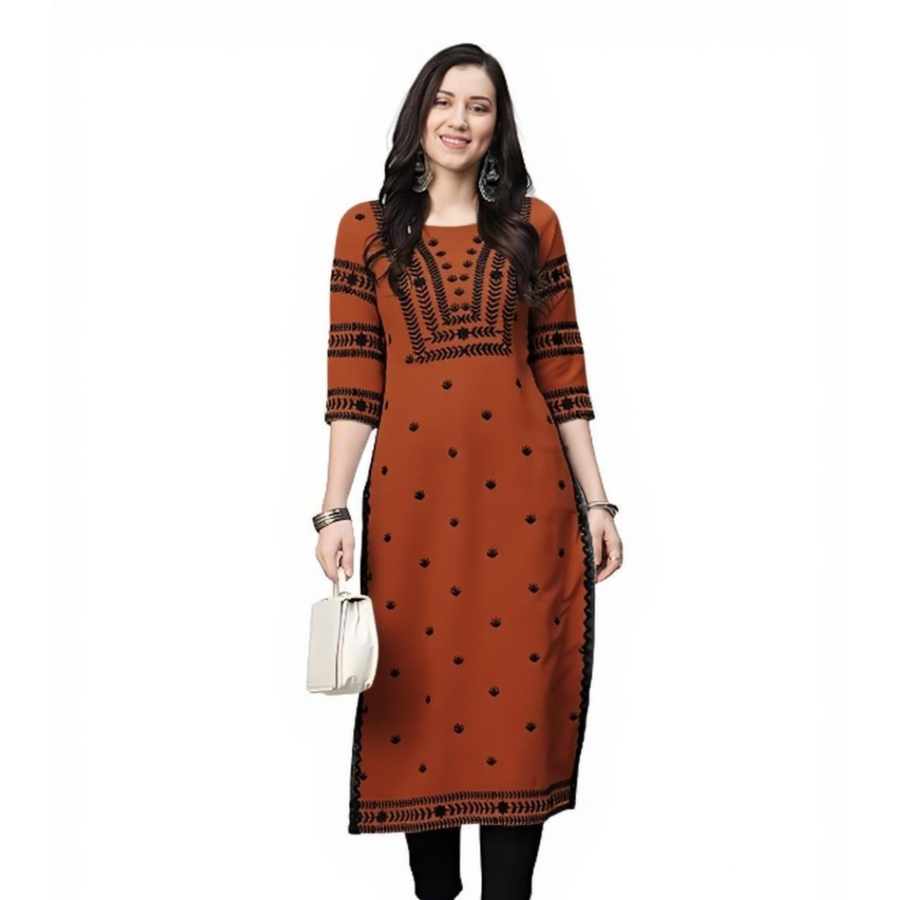 Moslim Kurt Bloemen Damesmode  - Ethnic Fashion Kurtis recensie en prijs