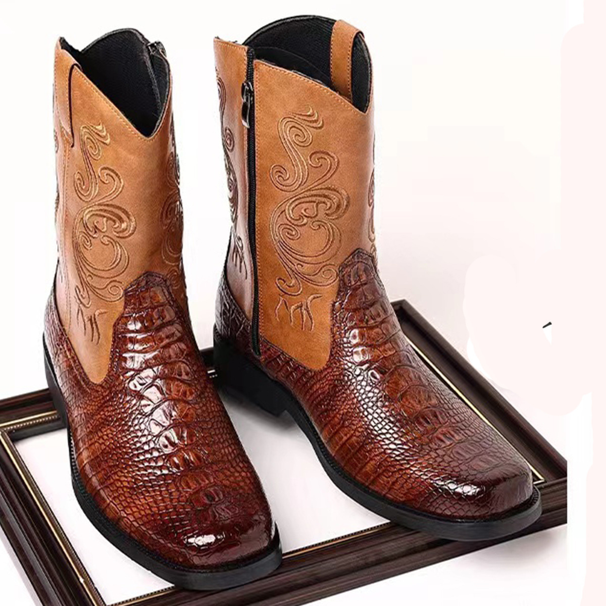 Modieuze reliëf casual westers - Ethnic Fashion Men recensie en prijs